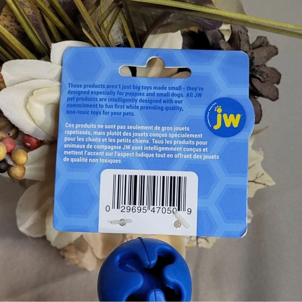 JW Pet Company NWT Blue Playbites Caterpillar Puppy Dog Toy, Small/Medium